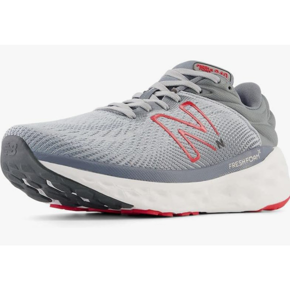 New Balance Men's Fresh Foam X 840F V1 Running Shoe, Grey/Red, 10 - Picture 1 of 9